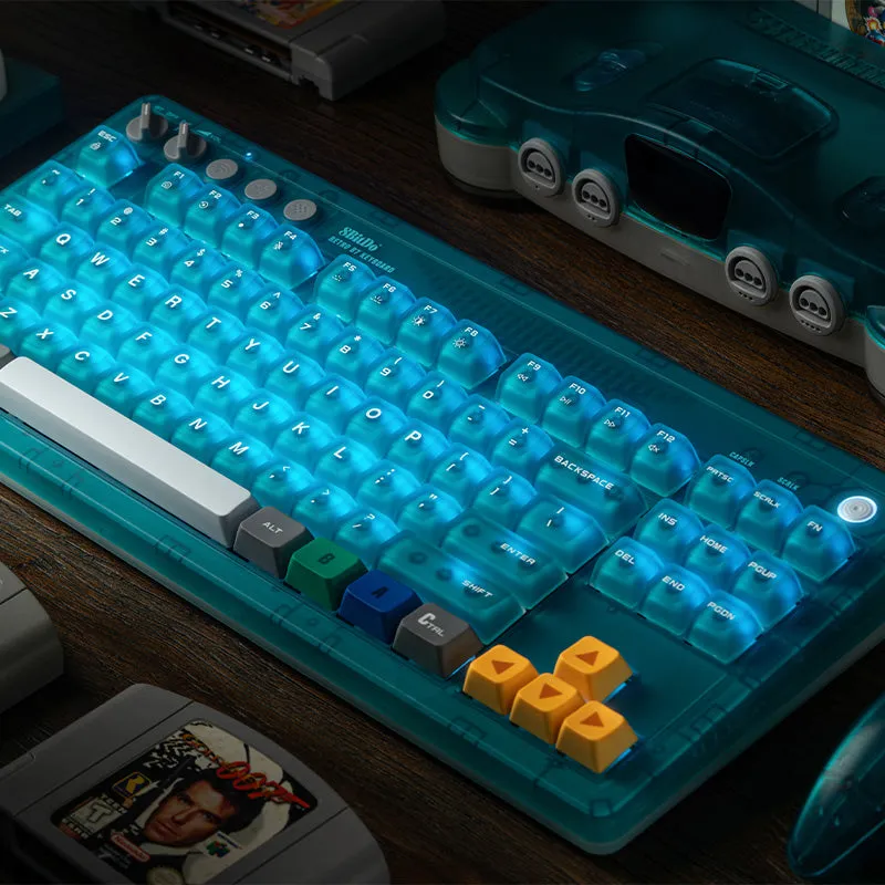 8BitDo Retro 87 Toetsenbord Clear Blue mechanisch