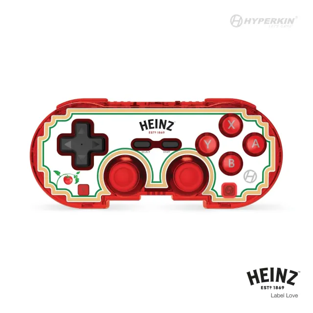 Hyperkin Pixel Art Label Love controller bluetooth Heinz