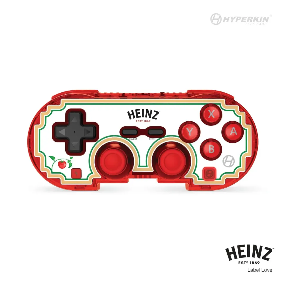 Hyperkin Pixel Art Label Love controller bluetooth Heinz