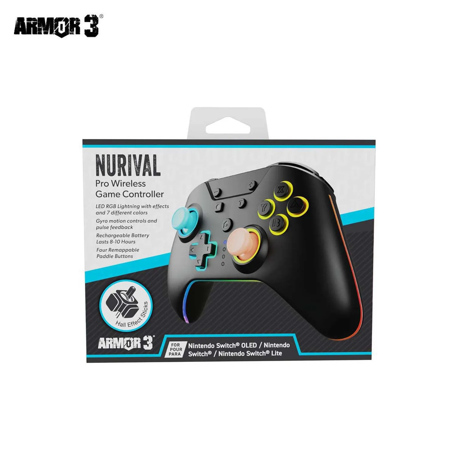 Armor 3 NuRival Pro Wireless controller Switch driftvrij