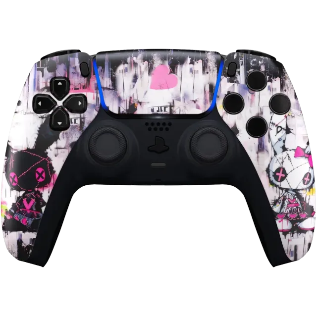 Clever Gaming Punk Bunny PS5 controller bunny design