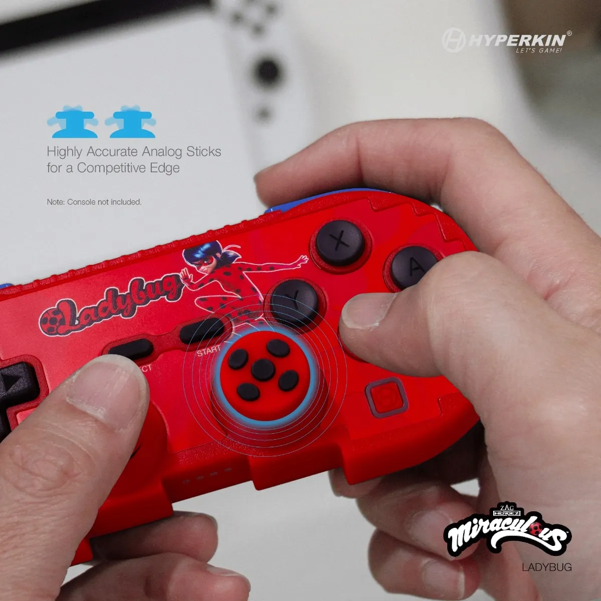 Hyperkin Pixel Art Miraculous controller bluetooth Ladybug