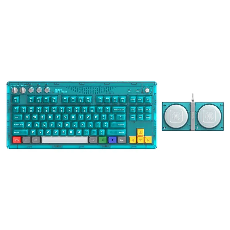 8BitDo Retro 87 Toetsenbord Clear Blue mechanisch