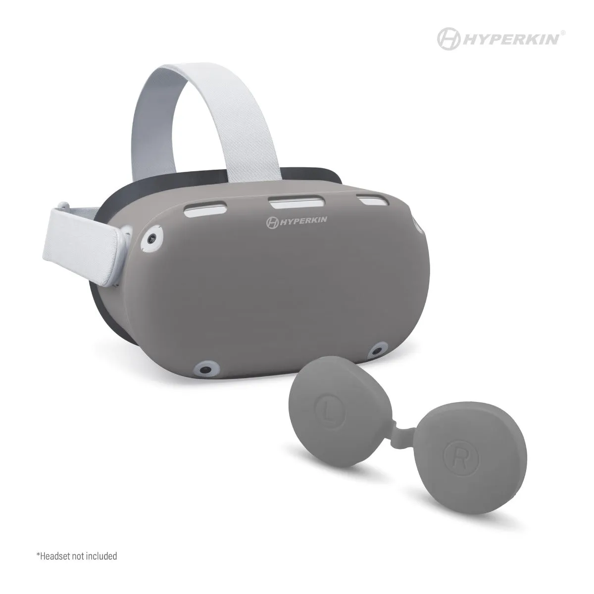 Hyperkin GelShell headset hoes grijs met lenscover krasvast