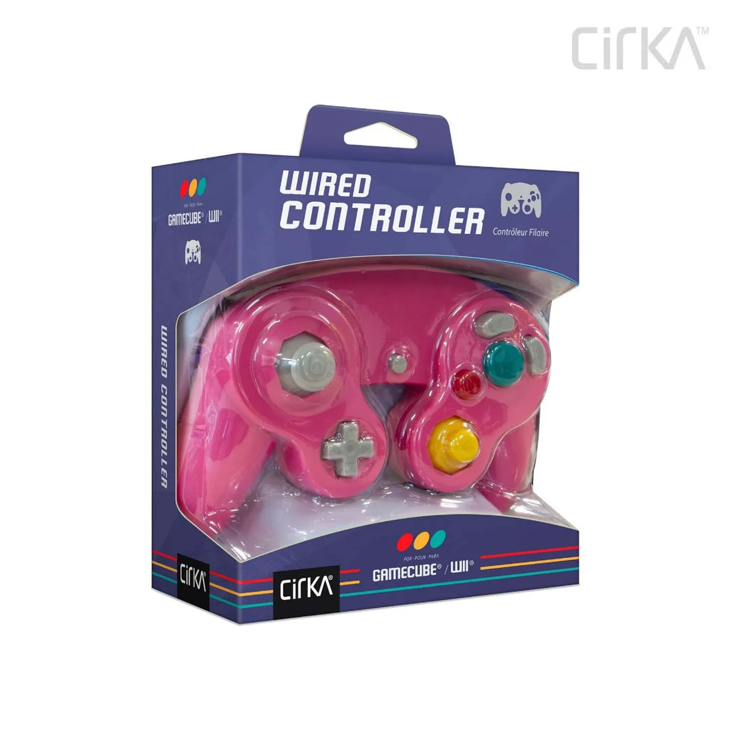 Hyperkin CirKa controller bedraad Bubblegum Pink GameCube