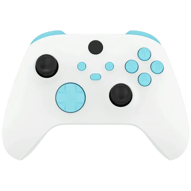 Clever Gaming baby blue Xbox button kit lichtblauwe knoppen