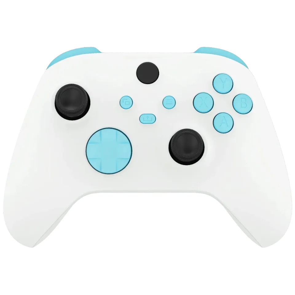 Clever Gaming baby blue Xbox button kit lichtblauwe knoppen