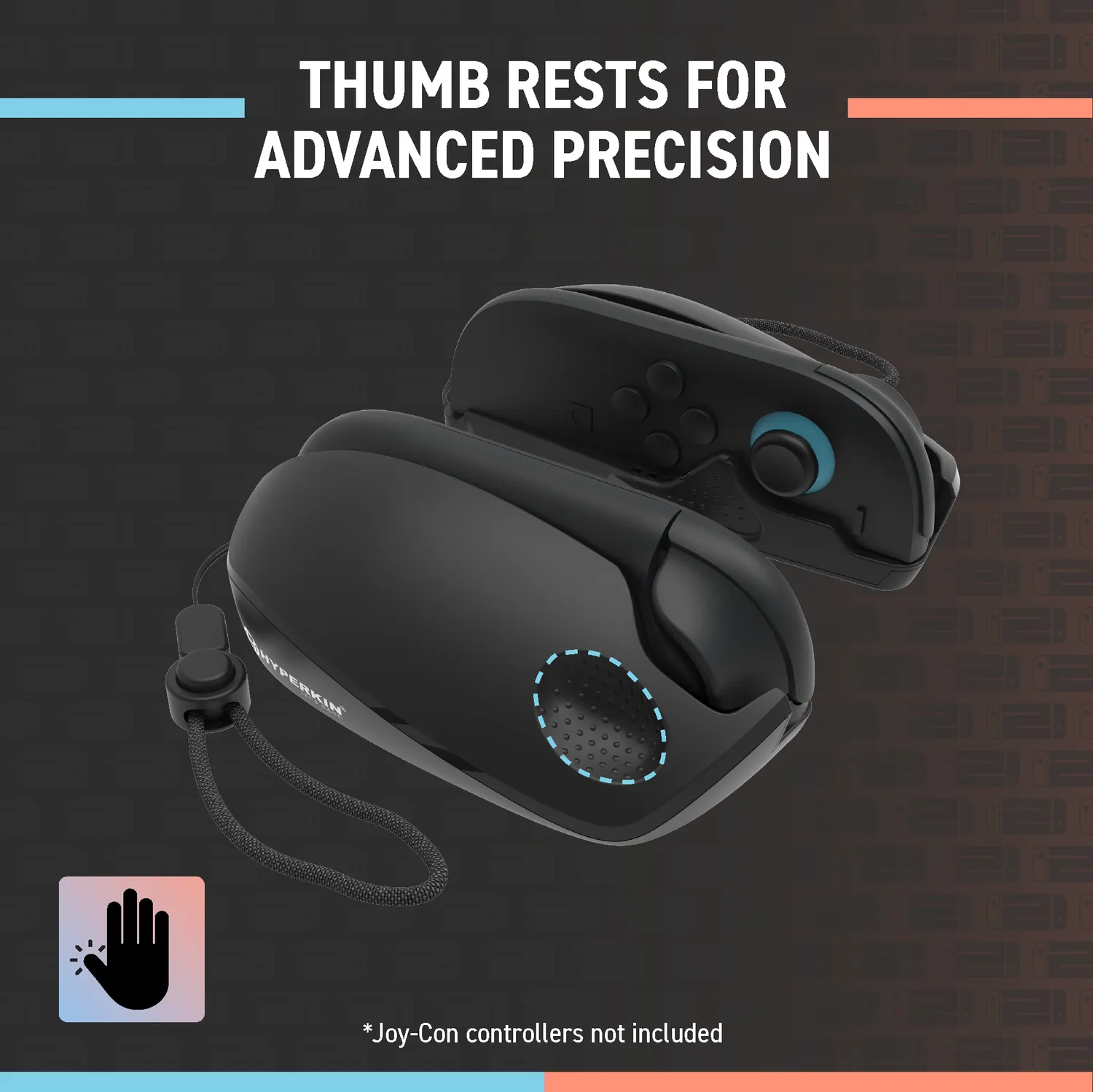 Hyperkin Joy-Track Duo muisbevestiging zwart Switch 2 Joy-Con 2