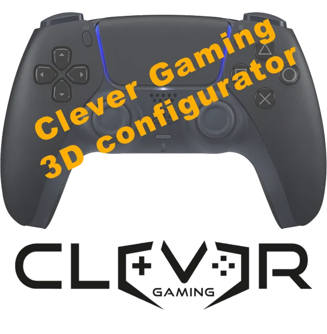 Clever Gaming PS5 custom controller 3D configurator build