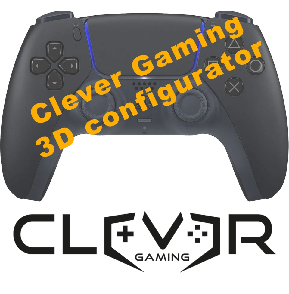 Clever Gaming PS5 custom controller 3D configurator build