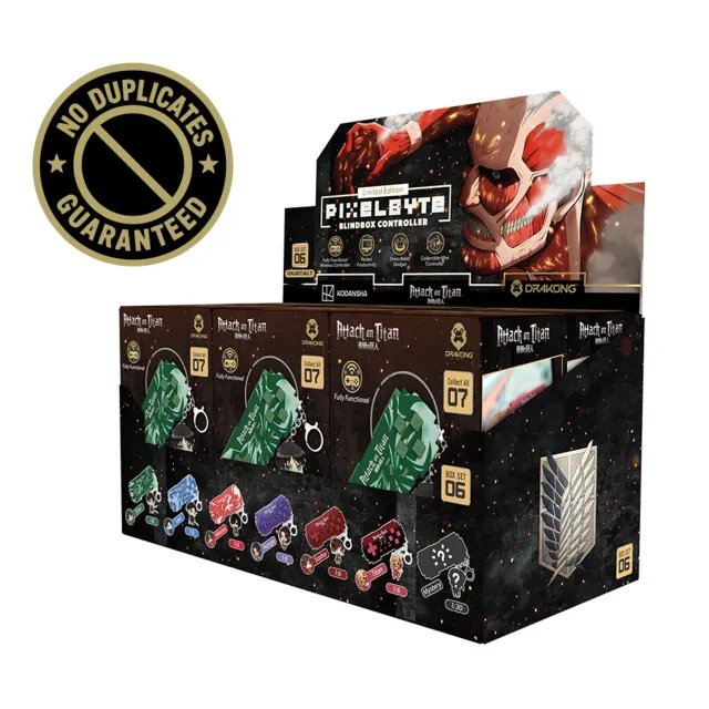 Pixelbyte Blindbox Attack on Titan controller 6-pack verrassing