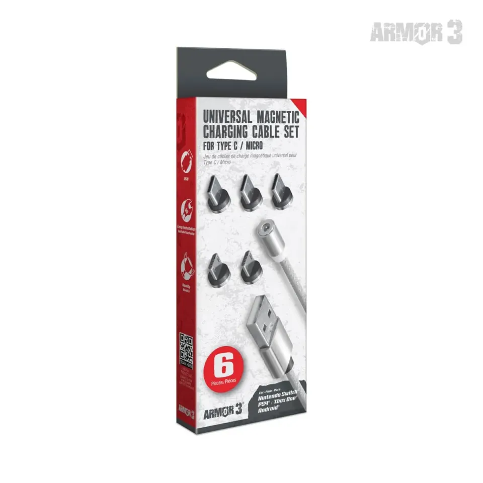 Hyperkin Magnetic Charging Cable oplaadkabel 6 stuks magnetisch