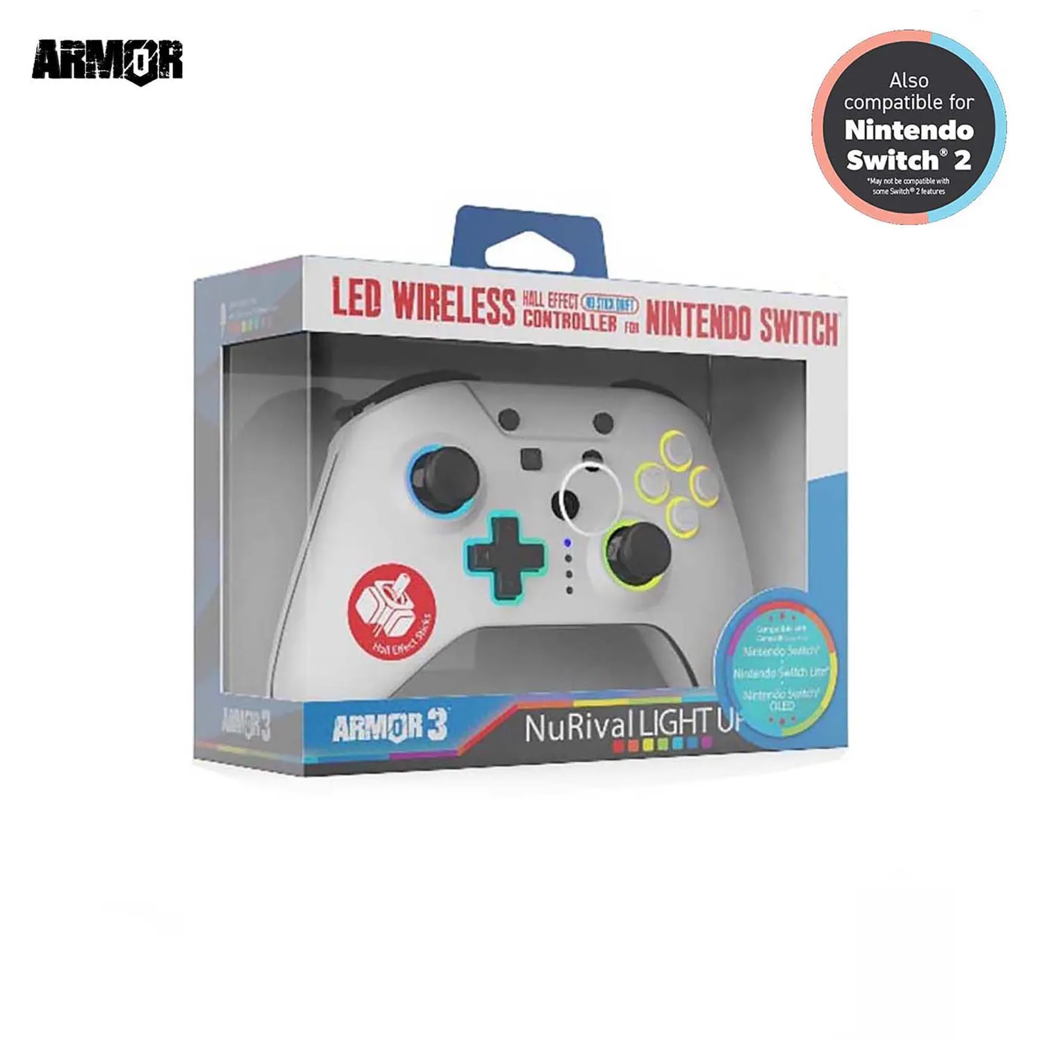 Hyperkin NuRival controller draadloos wit Hall Effect