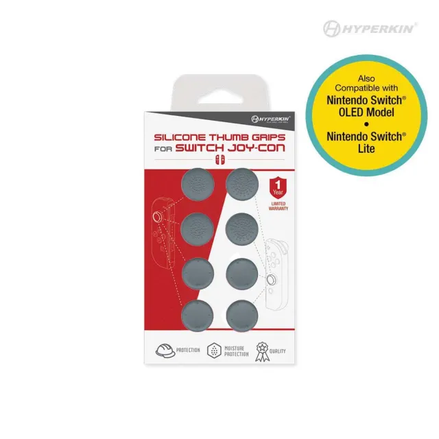 Hyperkin Joy-Con Thumb Grips siliconen groen 8 stuks