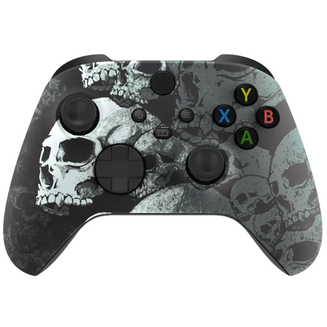 Clever Gaming Midnight Skull Xbox Controller Zwart