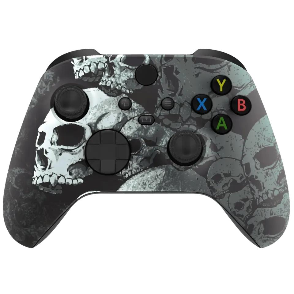 Clever Gaming Midnight Skull Xbox Controller Zwart