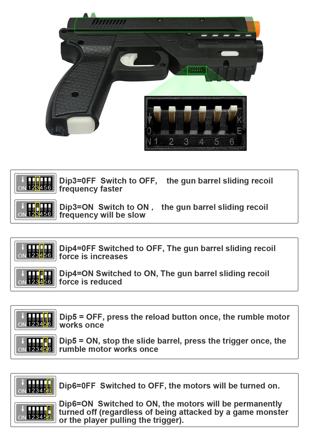 Retro Shooter RS3 Reaper 1 light gun zwart