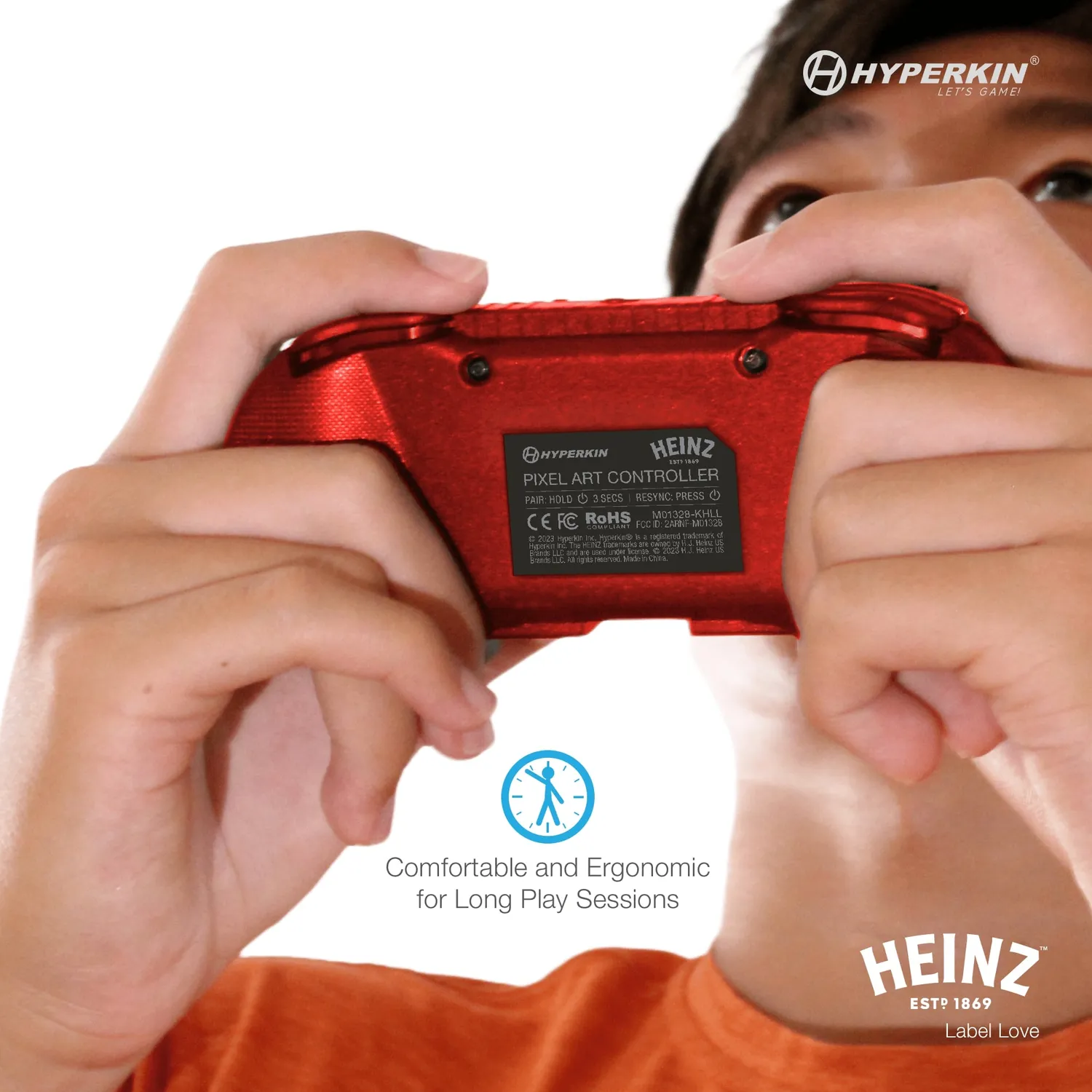 Hyperkin Pixel Art Label Love controller bluetooth Heinz