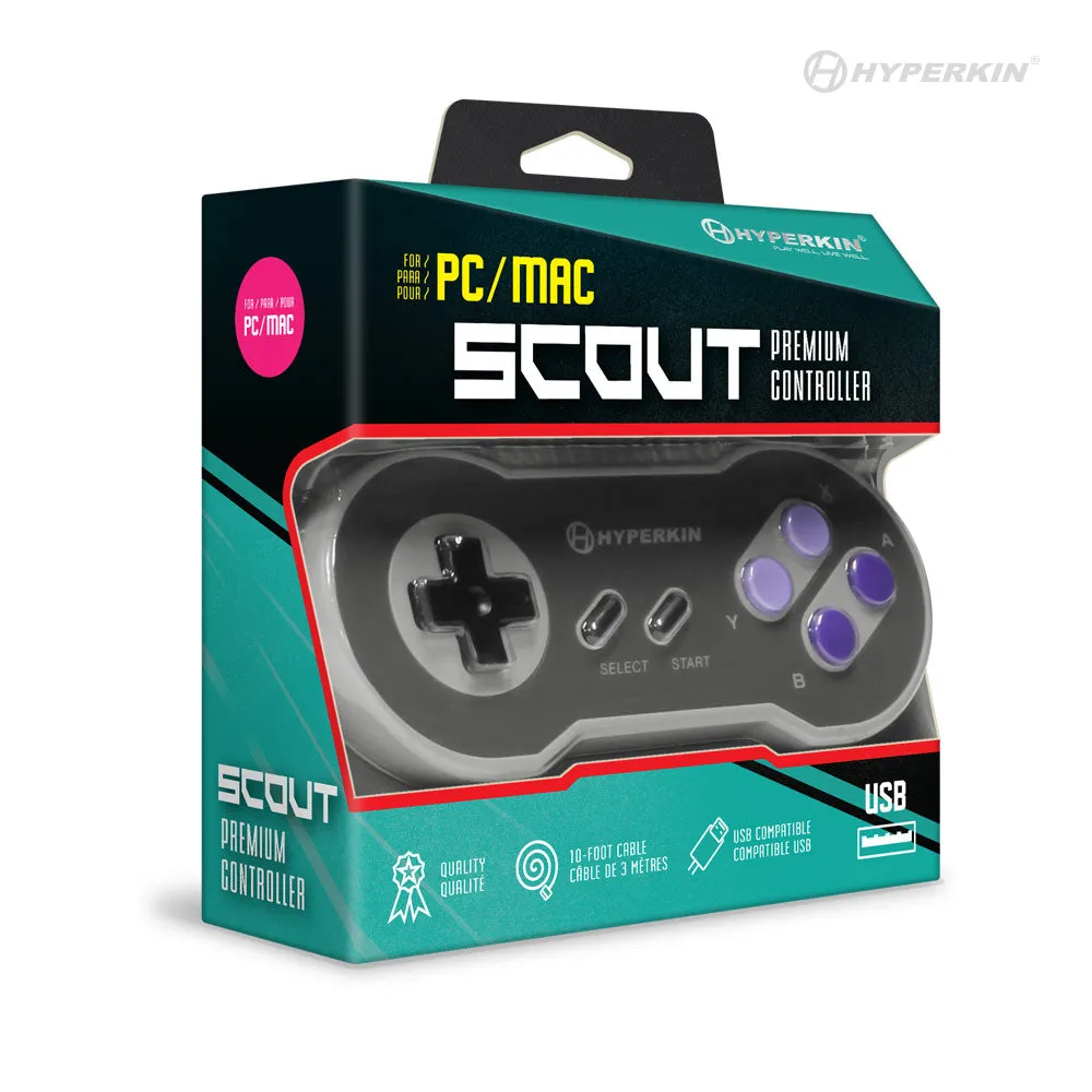 Hyperkin Scout USB controller SNES retro PC Mac bedraad