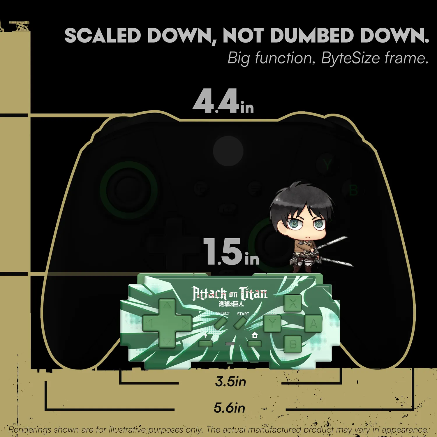 Pixelbyte Blindbox Attack on Titan controller 6-pack verrassing