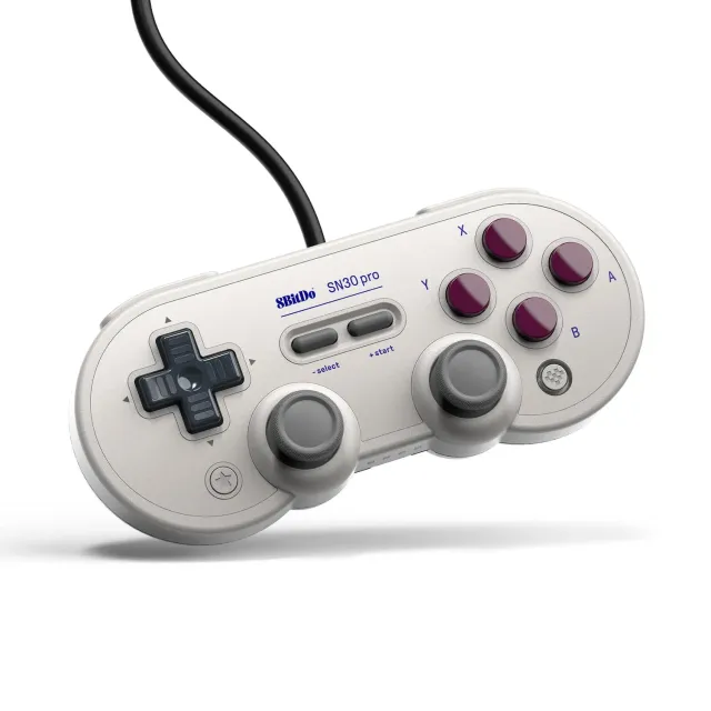 8BitDo SN30 Pro controller bedraad grijs Switch PC