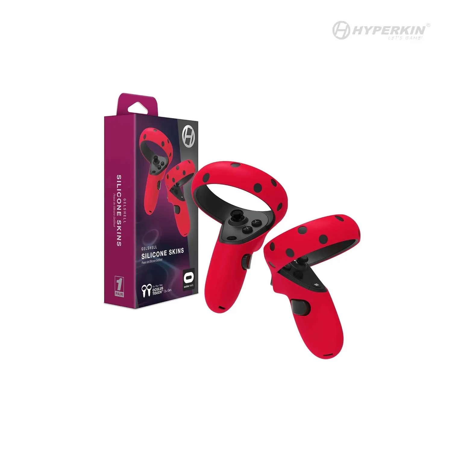 Hyperkin GelShell Silicone Skins 2nd gen skins rood 1 paar