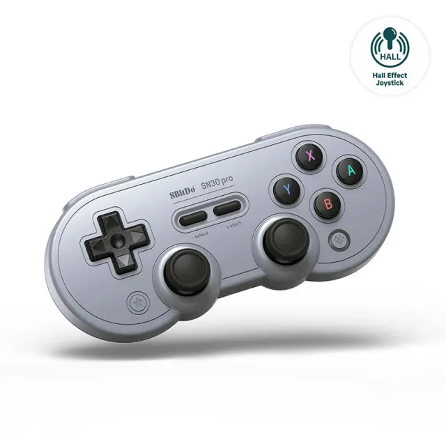 8BitDo SN30 Pro Hall Effect controller grijs driftvrij