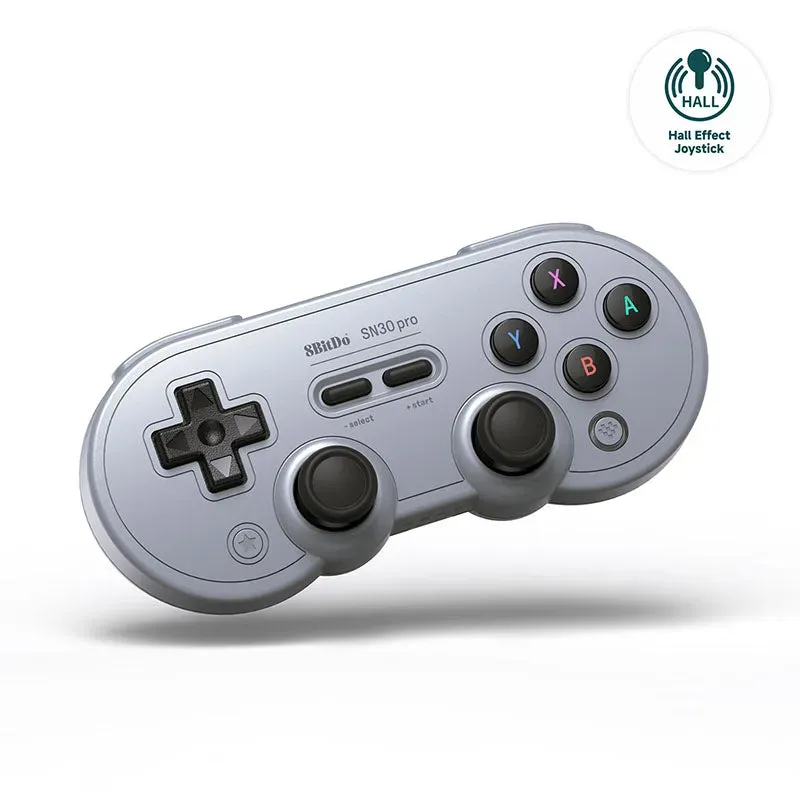 8BitDo SN30 Pro Hall Effect controller grijs driftvrij
