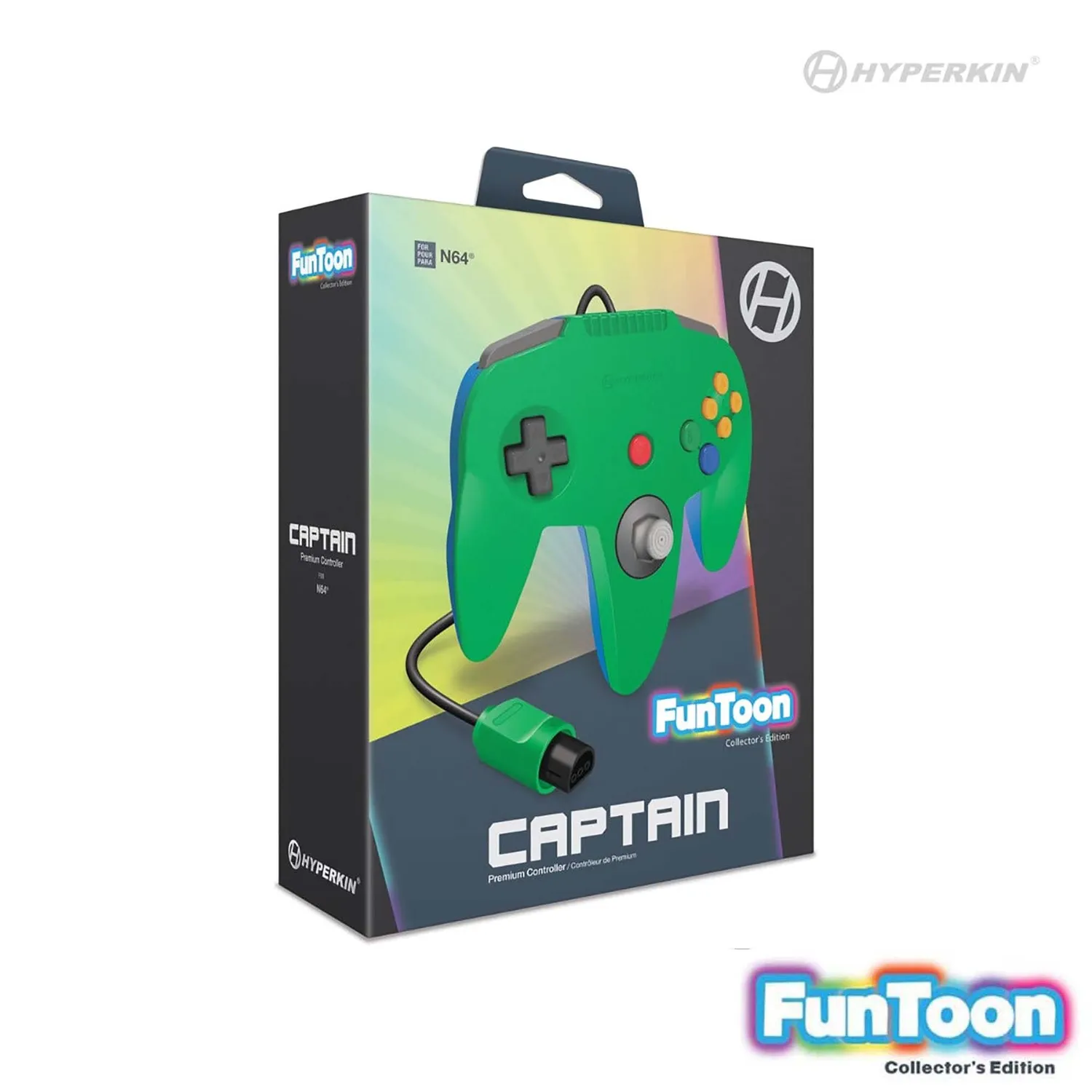 Hyperkin Captain controller Hero Green bedraad