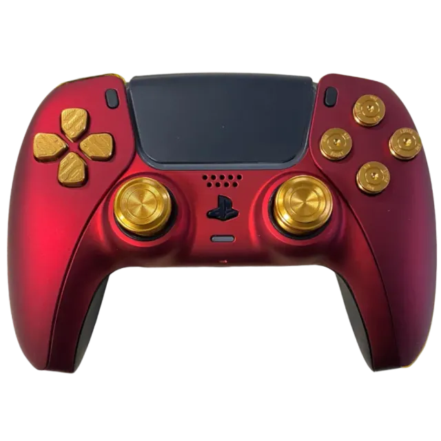 Clever Gaming Iron Man Shine PS5 controller rood-goud