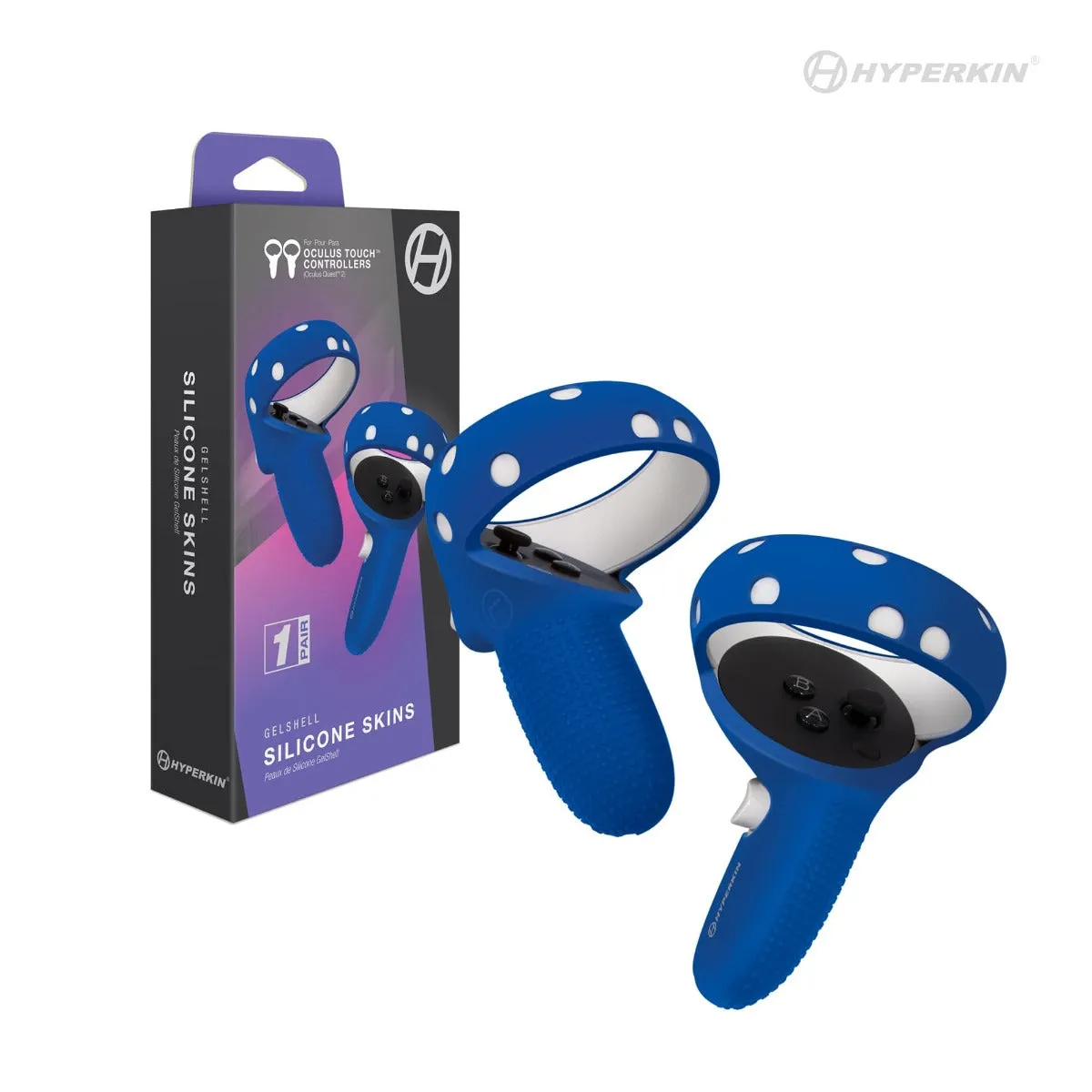 Hyperkin GelShell Quest 2 controller skins blauw