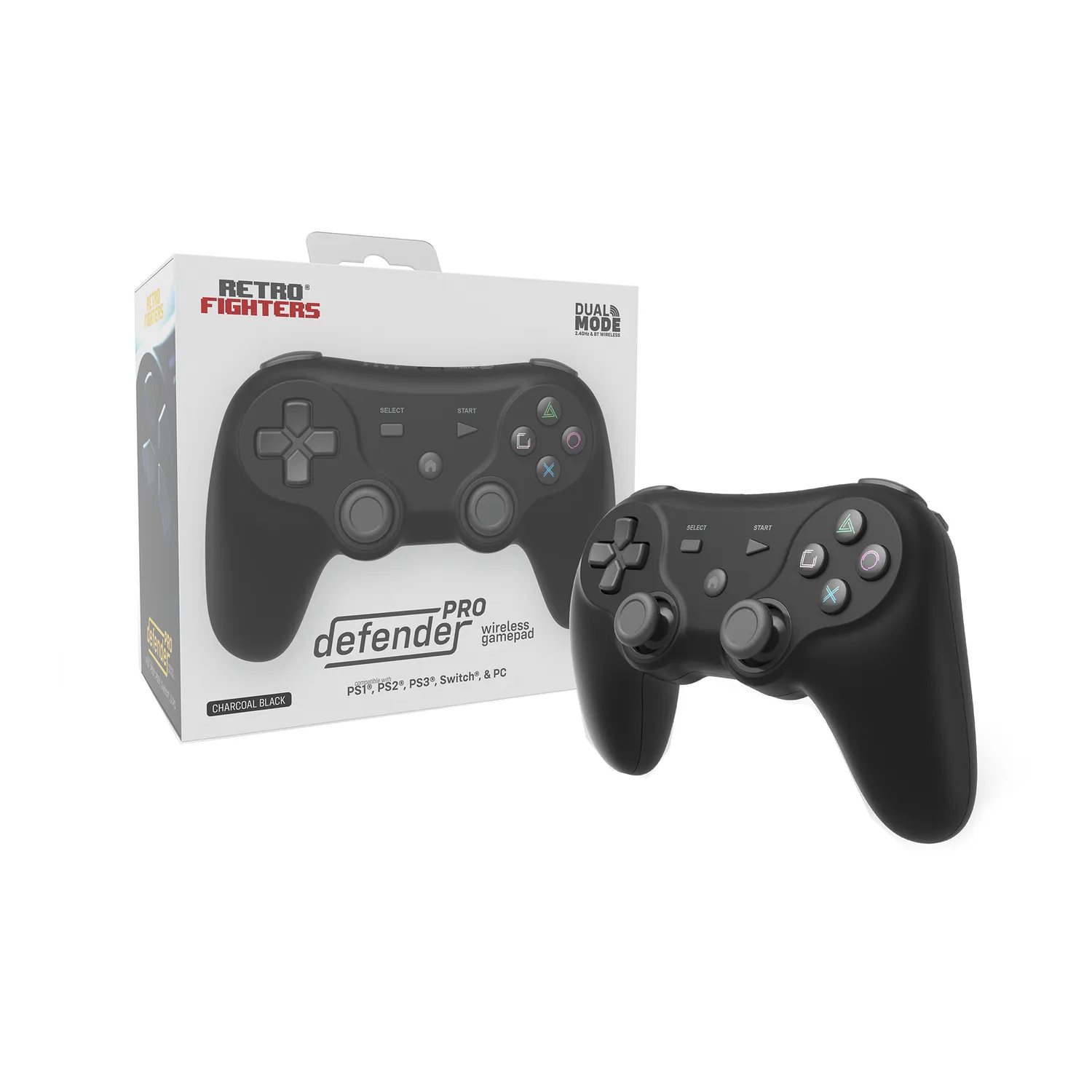 Hyperkin Defender Pro draadloze controller zwart retro