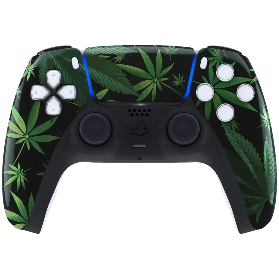Clever Gaming PS5 Weeds controller groen design