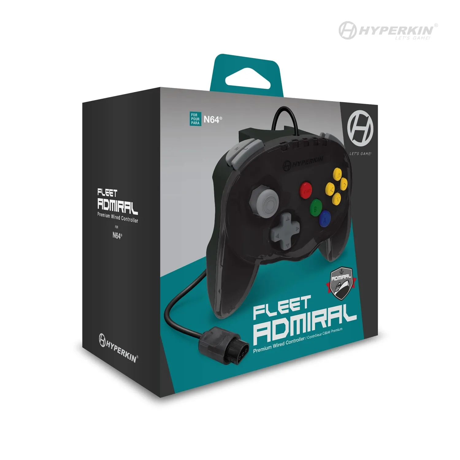 Hyperkin Fleet Admiral Cosmic Fleet N64 controller bedraad