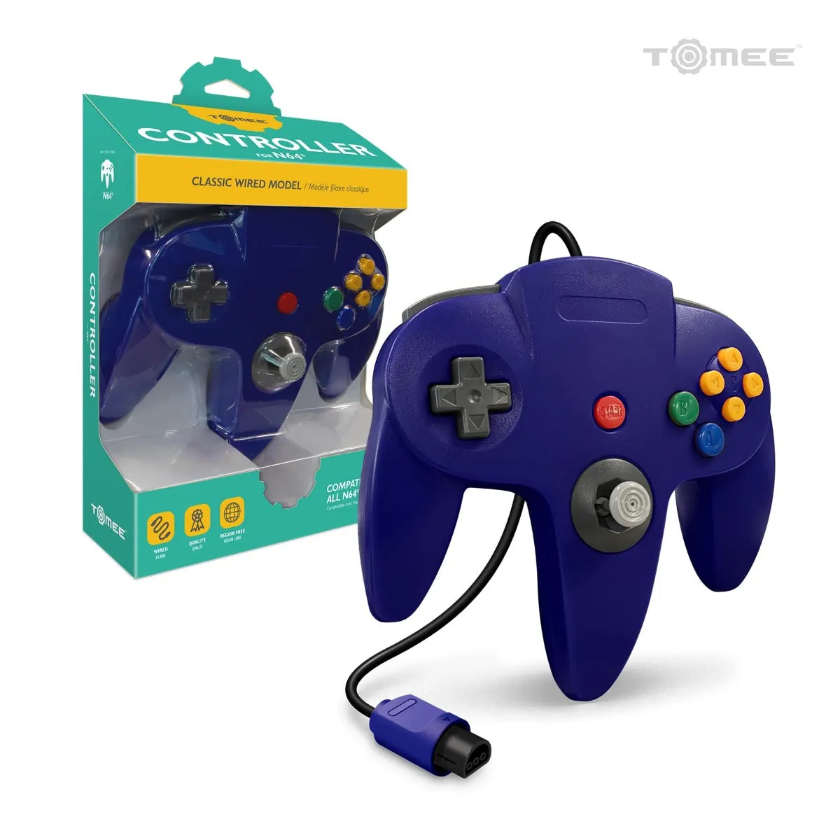 Hyperkin N64 Wired Controller bedraad blauw