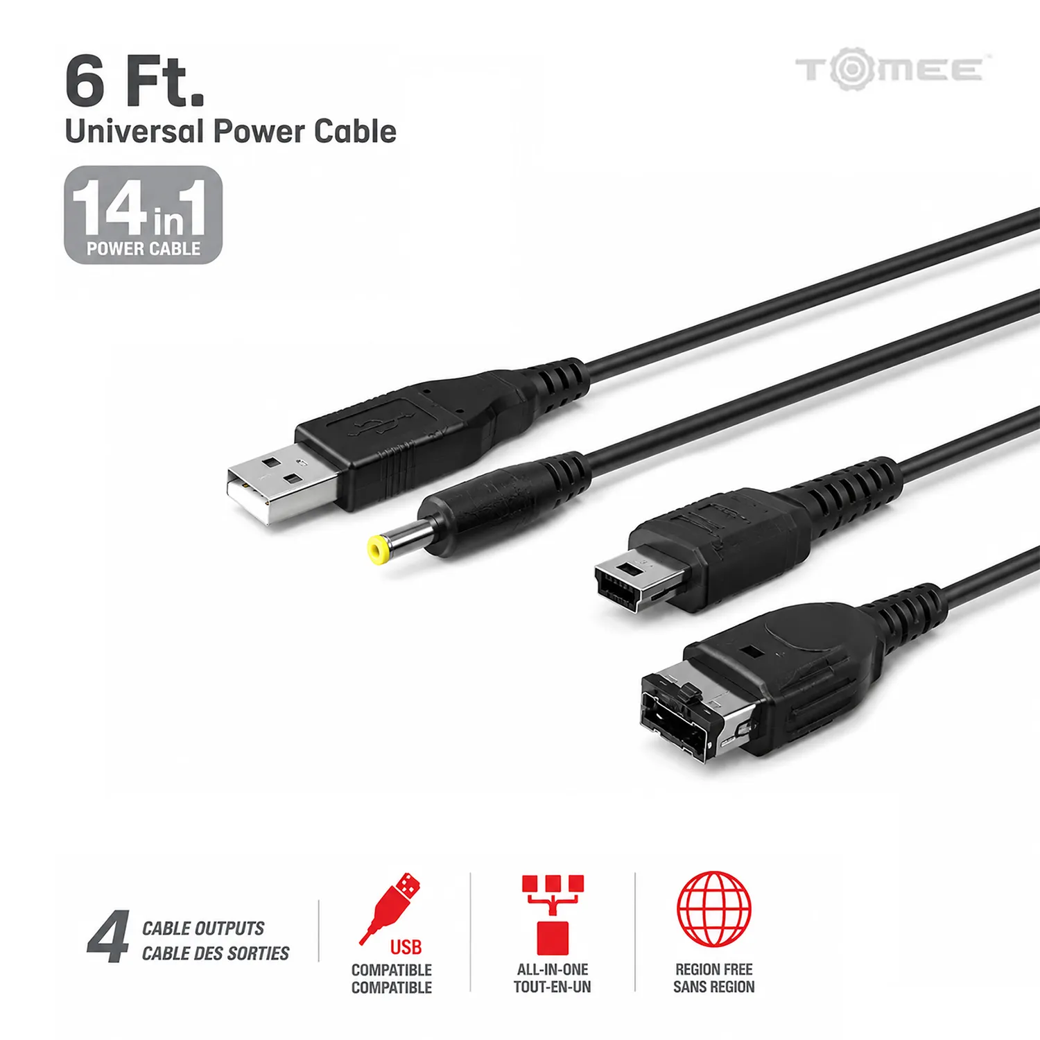 Hyperkin Universal Power Cable USB laadkabel handhelds