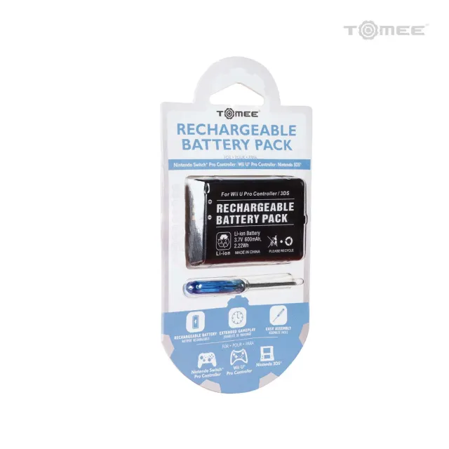 Tomee Rechargeable Battery Pack accu 600mAh Wii U 3DS