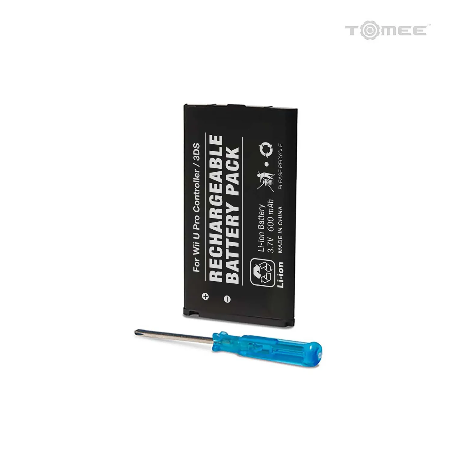 Tomee Rechargeable Battery Pack accu 600mAh Wii U 3DS