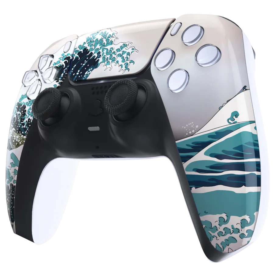 Clever Gaming Kanagawa Wave PS5 controller golf design