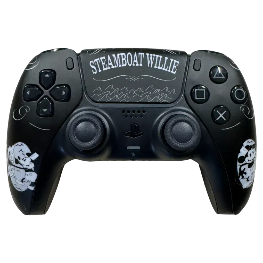 Clever Gaming Steamboat Willie PS5 controller cartoon